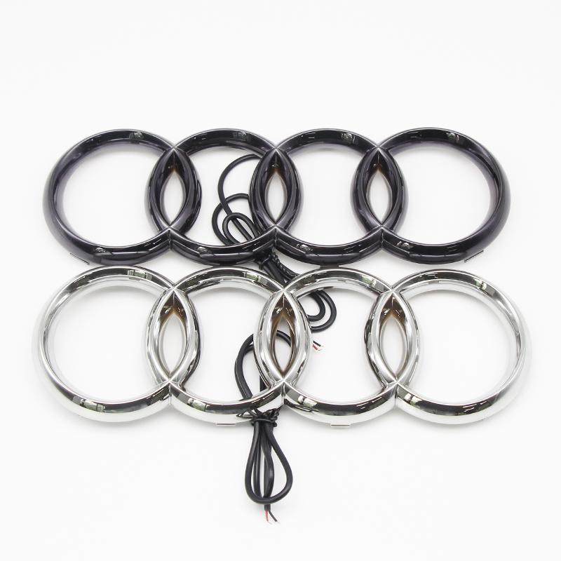 249-285mm LED Front Grille Illuminated Emblem Insignia For A S6 Q7 A4 B9 A6 C7 A3 8V TT A5 S4 Q3 A8 SQ Auto Tuning Accessory