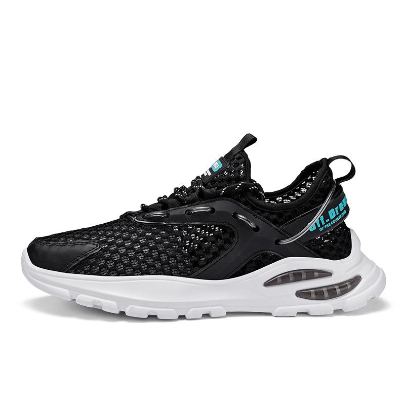 2025 Summer New Large Mesh Hollow Dad Shoes Mesh Breathable Sports Shoes Men's Lightweight and Comfortable Running Shoes
