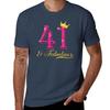 Queen Shirt Unisex 41st Fabulous Birthday Tshirt Holiday Lightweight Tshirt