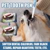 2x Pet Tooth Pen для собак и кошек для очистки зубов от зубного камня, удобная для путешествий, простая в использовании чистка зубов и десен домашних животных