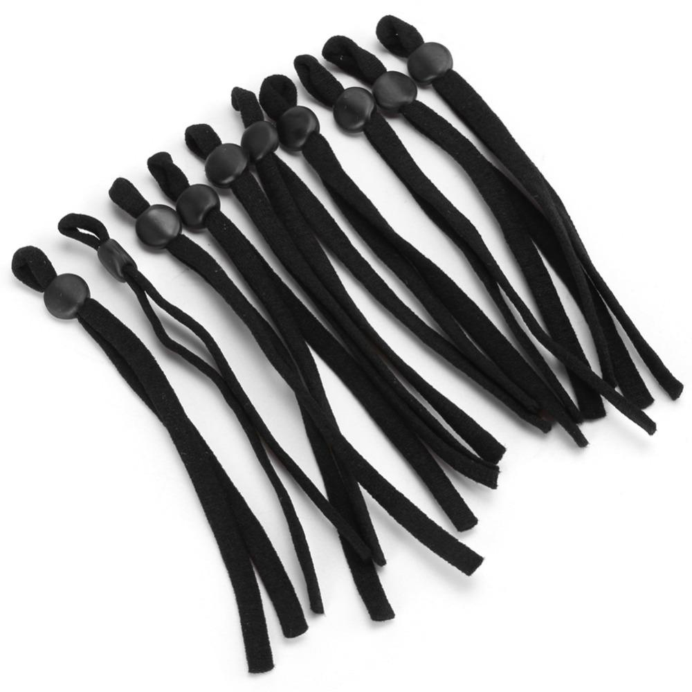 200pcs White & Black Elastic Cord Adjustable Earloop Cord Lanyard Elastic Bands  DIY Handmade