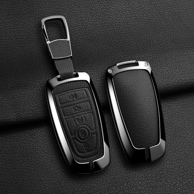 Car Sticker 2026 Hot For Ford New Alloy Style Car Key Case Cover Shell For Ford Maverick Focus Edge Explorer Expedition Everest