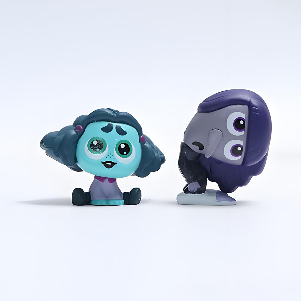 9 Pcs/Set New Inside Out 2 Action Figure Toy Sadness Joy Anger Disgust Fear Model Doll Cake Decorative Desk Ornament Kids Gift