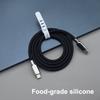 240 В Pd3.1 Жидкий силикон USB Type-C Быстрозарядный кабель 15 16 17 S23 S24 S25