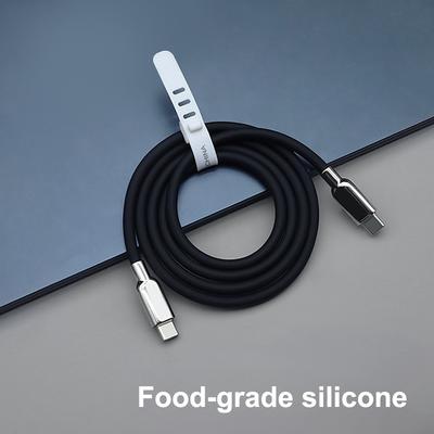240 В Pd3.1 Жидкий силикон USB Type-C Быстрозарядный кабель 15 16 17 S23 S24 S25