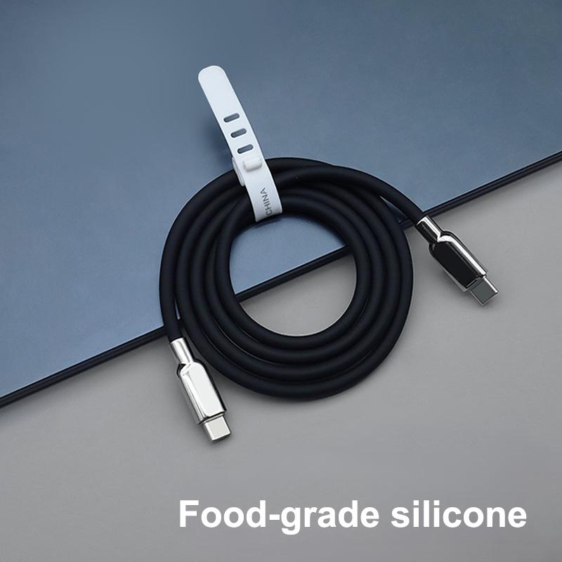 240 В Pd3.1 Жидкий силикон USB Type-C Быстрозарядный кабель 15 16 17 S23 S24 S25