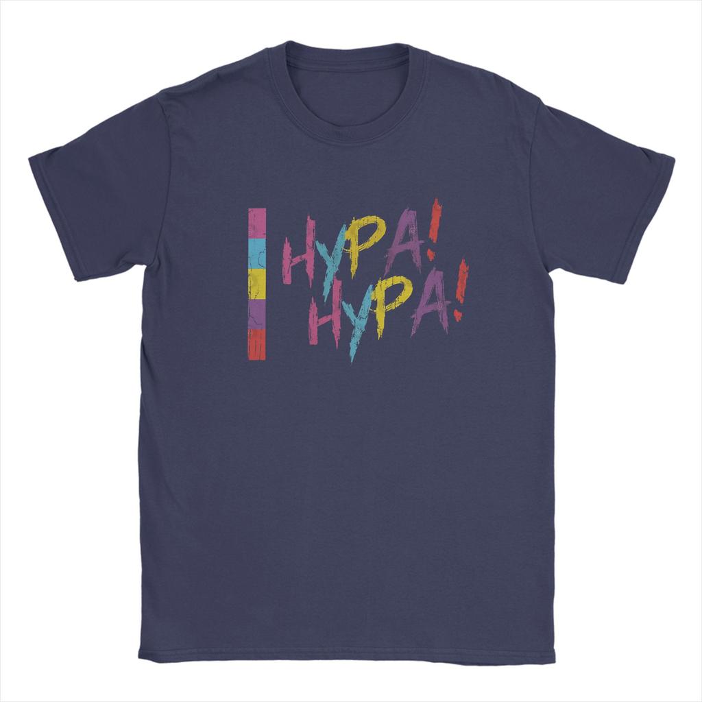 HYPA HYPA Футболка Унисекс Женская Ретро Цветная Уличная Одежда Графическая Футболка Летняя Хлопковая Повседневная Модная Уличная Одежда