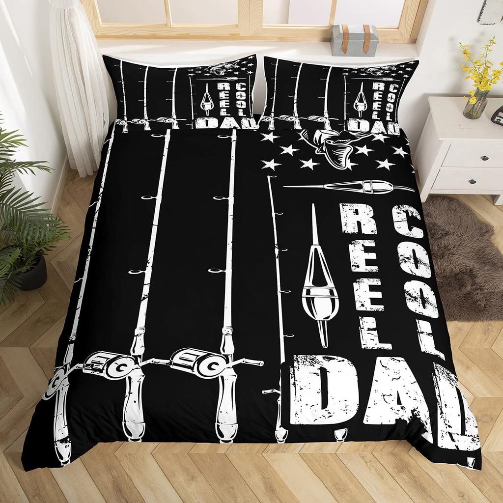 Комплект постельного белья бирюзового цвета с изображением морского животного, пододеяльник с изображением охотничьей тематики, леса, джунглей, полиэстеровый чехол