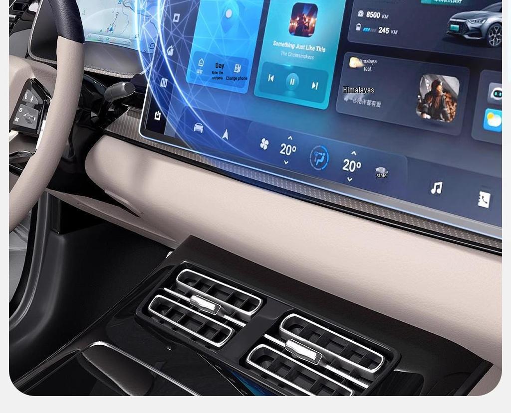 Защитная пленка для экрана Zeekr 7X: Центральное управление, Наклейки для навигации, Аксессуары для интерьера