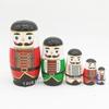 Five-Layer Walnut Soldier Nesting Dolls - Wooden Kids' Toys, Craft Gifts, Educational Tools, and Home Decor