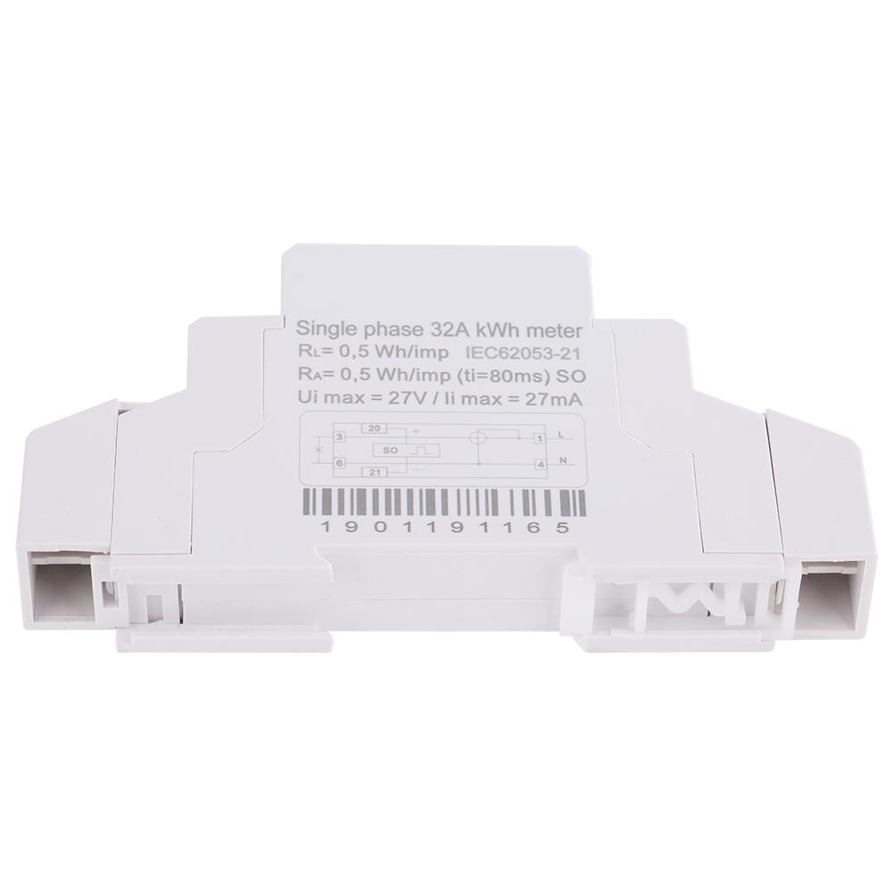 1P ЖК-цифровой дисплей Однофазный DIN-рейка Электроэнергия Потребление энергии Счетчик энергии