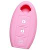 [IKT] Силиконовый чехол для Nissan Intelligent Key, 2 кнопки, светло-розовый, для Note, Note e-Power, Days, Cube, March, Juke, NV350 Caravan, Wingroad,