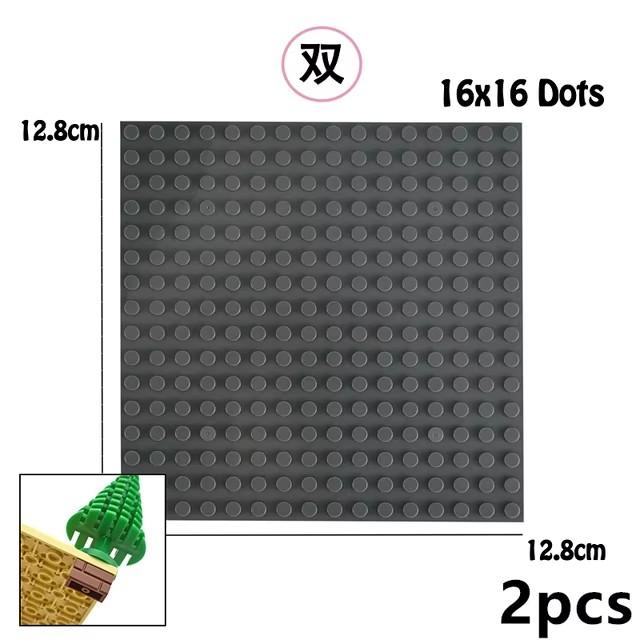 Двусторонняя опорная пластина в горошек 32x16 32x32, классические опорные плиты из маленьких кирпичей, строительные блоки, совместимые брендовые строительные детские игрушки