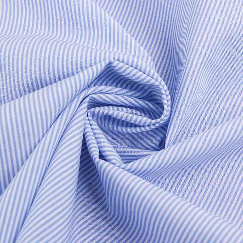 Cotton Yarn-Dyed High-Density Striped Fabric for Clothing and Sportswear