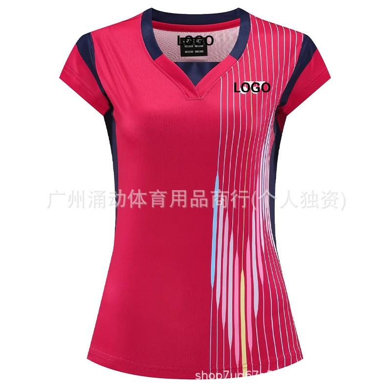 Quick-Dry Badminton Shirt Unisex Sport Tee Training Competition Lightweight Athletic Top