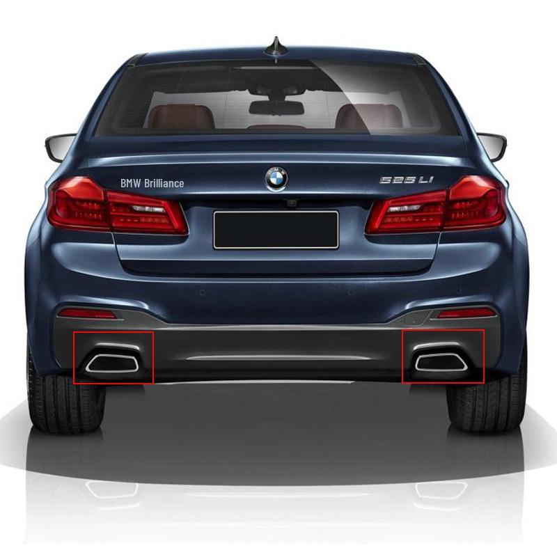 Накладка на глушитель BMW 5 серии G30/G38 в стиле MP из углеродного волокна (525i/530)