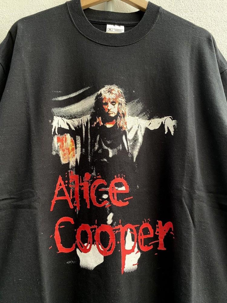 Alice Cooper 2001 Tour 2001 Basic Black Short Sleeve Unisex T shirt KH15880 Unisex T-Shirt