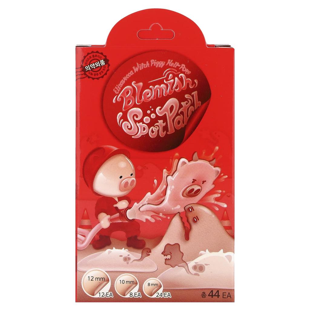 Местоположение Piggy Hell Pore, Патчи от прыщей, 44 штуки