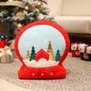 Christmas Theme Deer Bell Gingerbread Man Santa Claus Plush Doll Toy Pillow For Festive Atmosphere And Childrens Gift