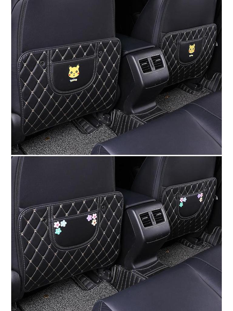 Защитник спинки детского автокресла: Креативная мультяшная защита от пинков и царапин