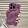 Матовый Однотонный Фиолетовый 3D Узор Пузыри Чехол для Телефона Для iPhone 17 Air 16 15 14 13 Pro Max Мягкий Ударопрочный Силиконовый Задний Чехол