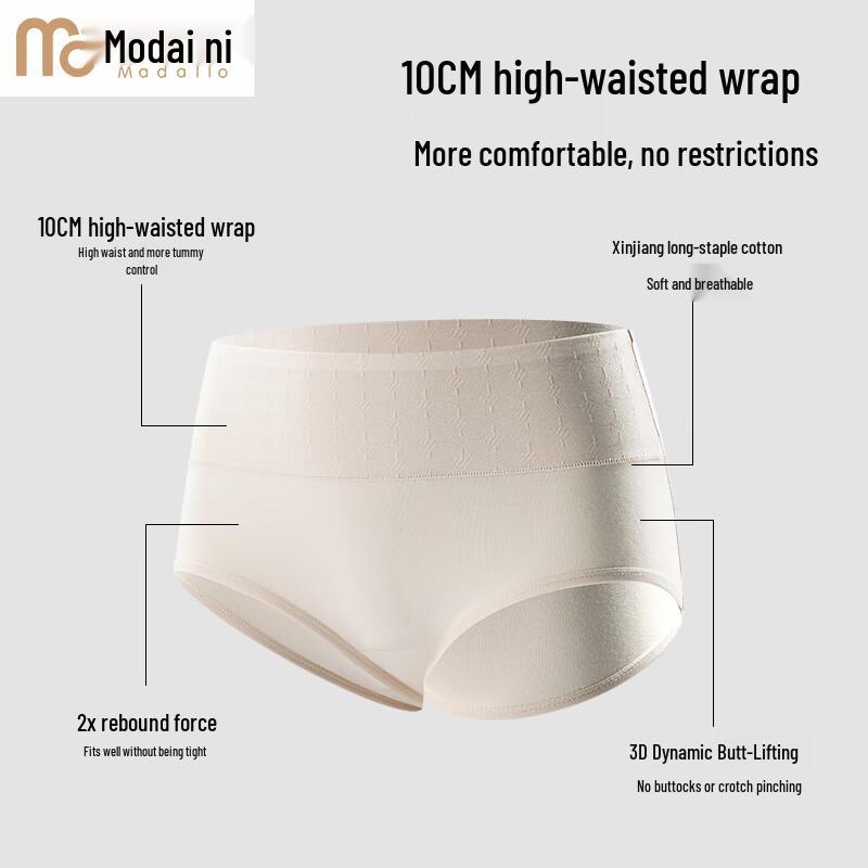 Women's High-Waist Modal Cotton Briefs 4-Pack