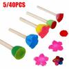 Children Toddler Children Painting Brush Flower Pattern Kids Paint Brushes Sponge Kids Paint Tool