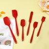 Набор из 6 силиконовых лопаток, термостойкая, без бисфенола А, для соскабливания, выпечки, приготовления пищи, кухонные принадлежности с силиконовой щеткой
