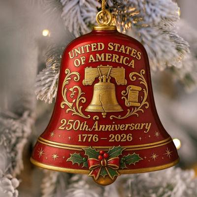 США 250-летие Колокольчик-украшение Патриотический Памятный Дверной колокольчик Рождественская елка Подвеска