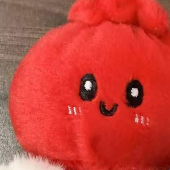Плюшевая игрушка-булочка на пару Набитая мультяшное выражение Лицо Пельмень Кукла Сумка Рюкзак Кошелек Брелок Подвесное украшение День рождения