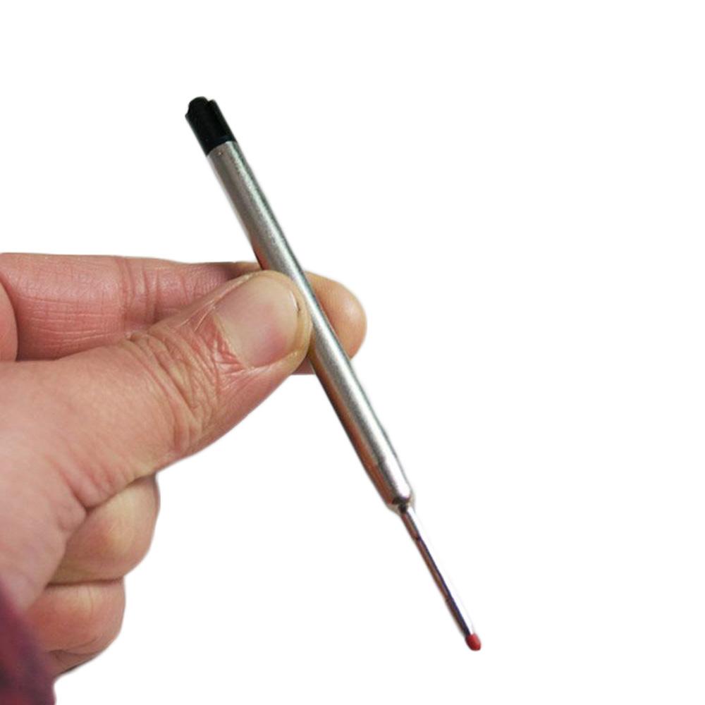 Школьные письменные принадлежности для подписи, 0,5 мм, синие/черные чернила, металлический средний наконечник, стержень для шариковой ручки, стержни для шариковой ручки