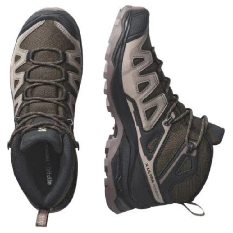 SALOMON X Ultra Pioneer 2 Mid Gtx Удобные Нескользящие Прочные Походные Ботинки Женские Походные Ботинки Коричневые 478354