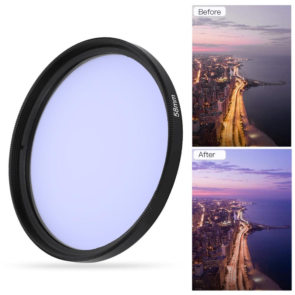 Junestar 58mm Pollution Reduction Lightweight Starry Sky Night Lens Filter for SLR Camera