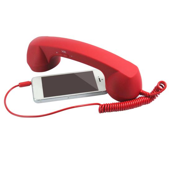 Mobile Phone Receiver Phone Handset with Retro 3.5MM Adjustable Volume And Microphone Mobile