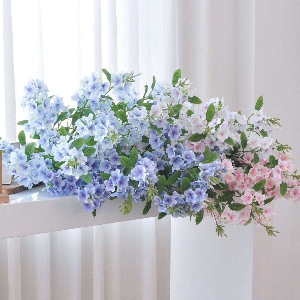 87CM Length Silk Floral Stem Soft Texture Faux Flowers Wedding Decoration