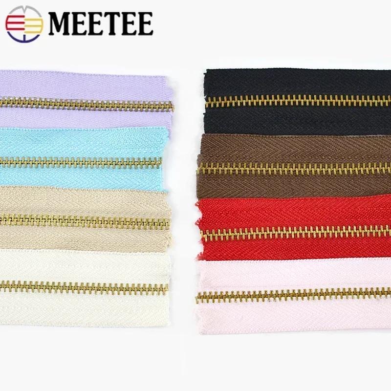1-10 Ярдов Meetee 3# Металлическая Молния Куртка Декор Молнии Лента Заменить Спиральную Молнию По Метрам Швейная Застежка Молнии Набор для Ремонта Аксессуары