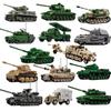 Военный MOC Армия Основной Боевой Танк Бронированная Машина Истребитель Фигурки Солдат Набор Строительных Блоков Кирпичи Игрушки