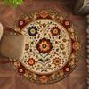 Европейский Американский Винтажный Стиль Комната Круглый Ковер Коврик для Вращающегося Кресла Водонепроницаемый Нескользящий Устойчивый к Пятнам Домашний Декор для Помещений