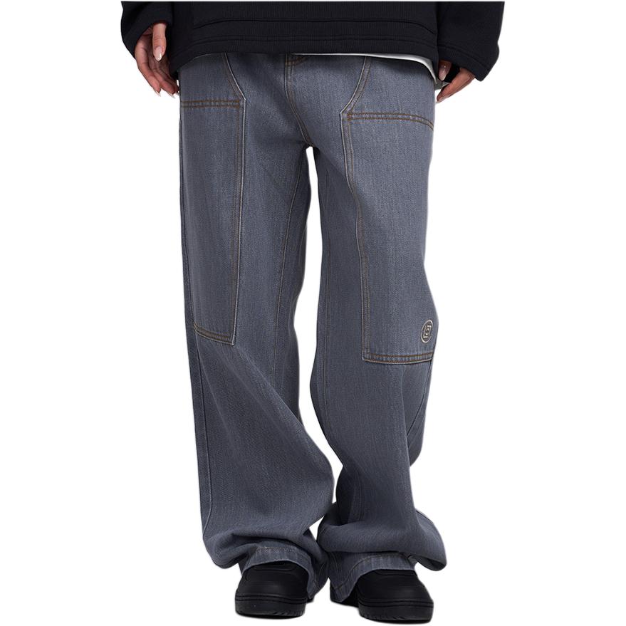 CLOT Jeans Unisex Gray Wide Leg Pants CTPT24F51067