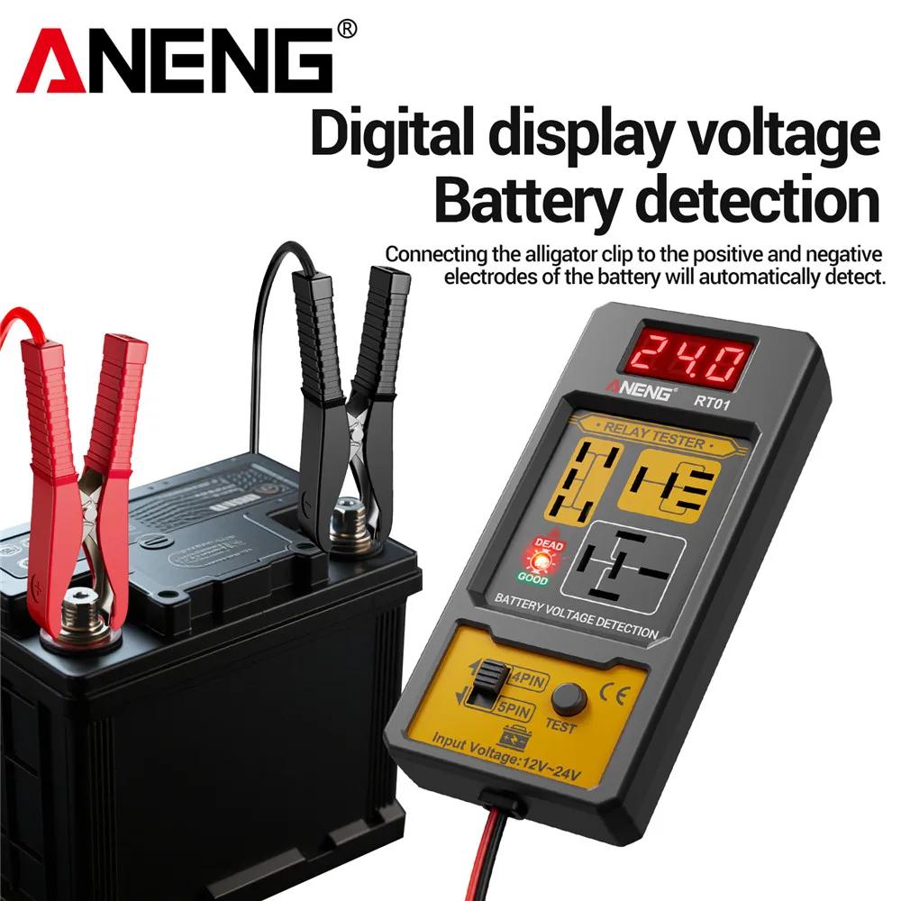 Portable Auto Electrician Kit ANENG BF01 Brake Fluid Tester Car Relay RT01 Voltage Tester 12V/24V Relay Detector 4/5 PinBrake Oil  Analyzer Test Tools