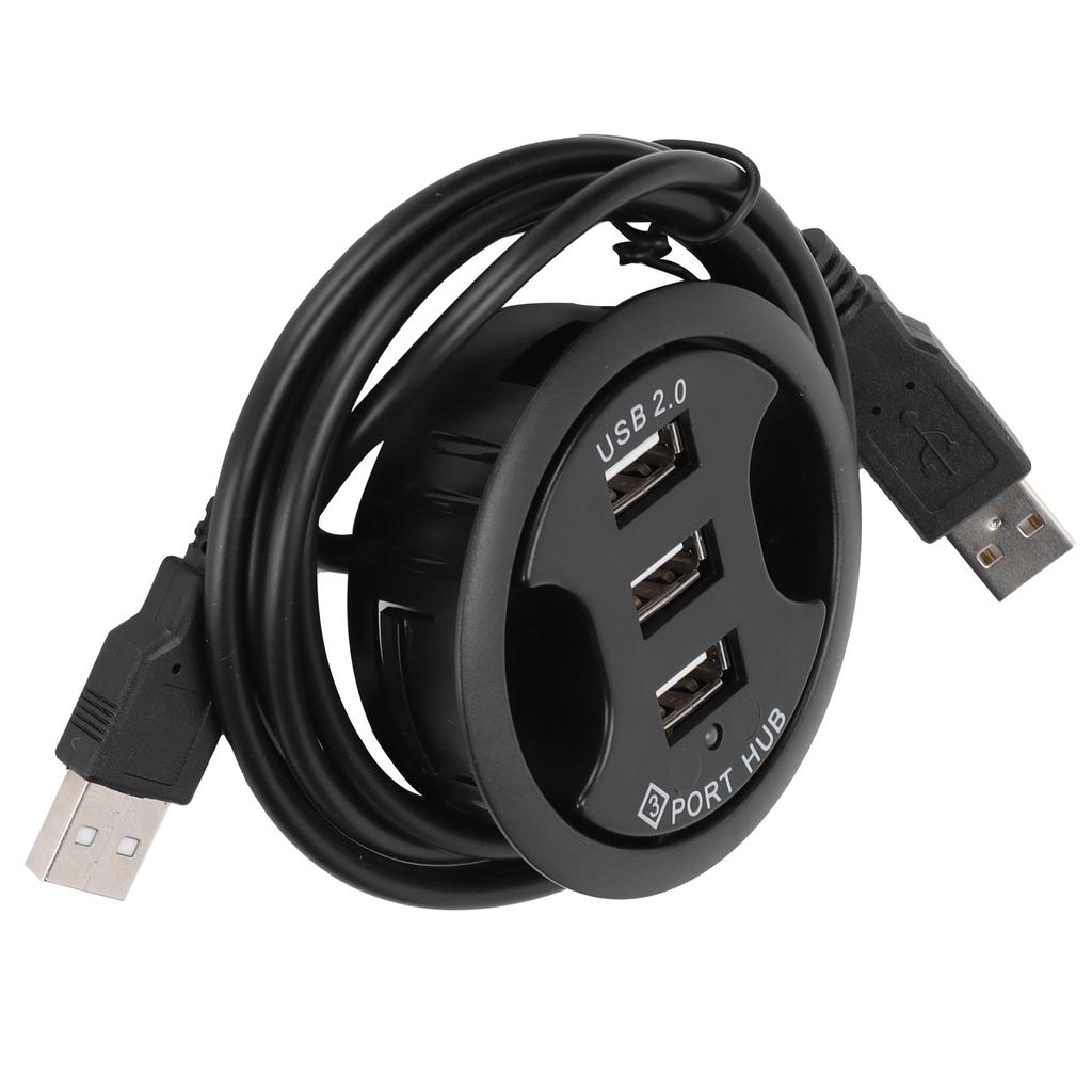 JK38h USB2.0 HUB AllInOne 3 порта настольный круглый форма без внешнего источника питания док-станция