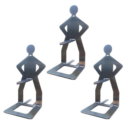 Стойка для гриля из нержавеющей стали для барбекю и сосисок, стойка для жарки хот-догов в форме человека, многоцелевая подставка с антипригарным покрытием, держатель для фрикаделек