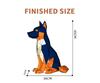 3D Origami Paper Model Kit: German Shepherd Police Dog DIY Craft