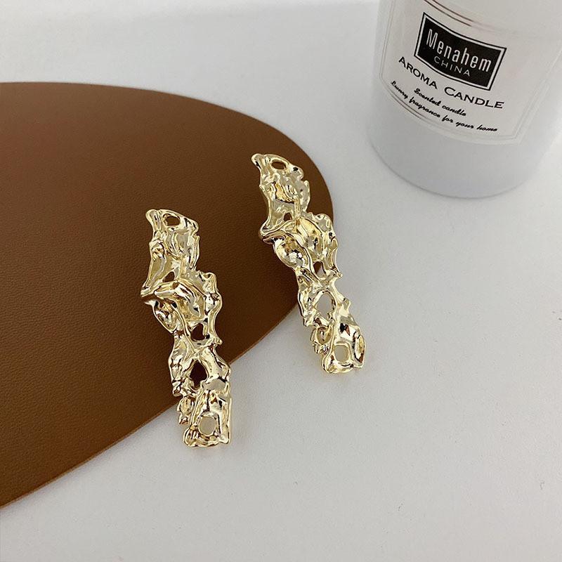 Elegant Irregular Geometric Alloy Earrings For Women Trendy Summer Fashion