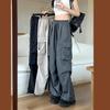 Women Y2K Streetwear Cargo Pants Vintage Fashion High Waist Baggy Trousers Female Loose Sweatpants Wide Leg Joggers Trousers