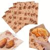 100pcs Greaseproof Wax Paper Sheets for Sandwiches, Burgers & Desserts - Perfect for Baking, Kitchen & Restaurant Use