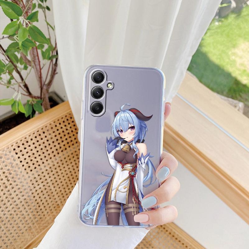 Мягкий прозрачный силиконовый чехол с рисунком из мультфильма для Samsung A55 M35 S24 Xiaomi Redmi Note 13 Poco C65 iPhone Camera Противоударный защитный чехол