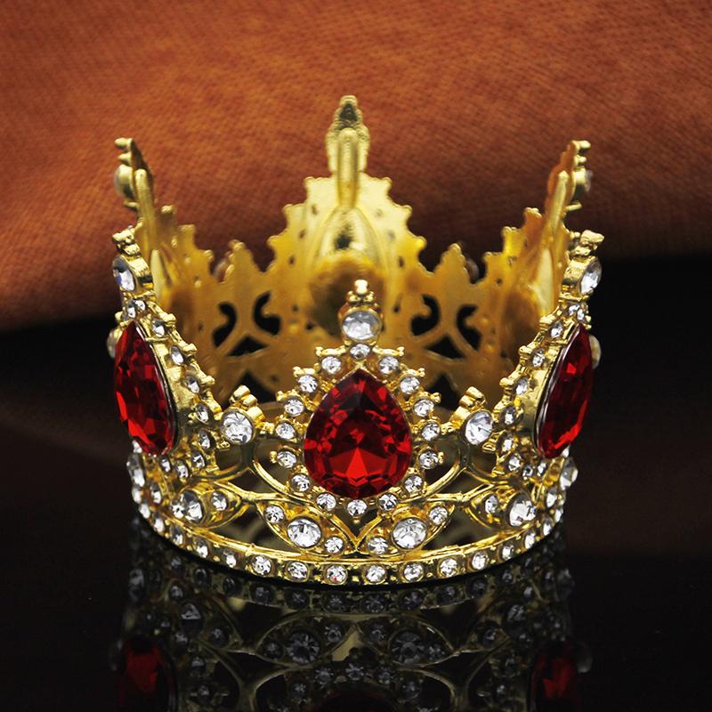 Princess Small Tiaras for Bridal Wedding Flower Decoration Cake Crown Topper Girls Birthday Gift Diadem Jewelry Accessories