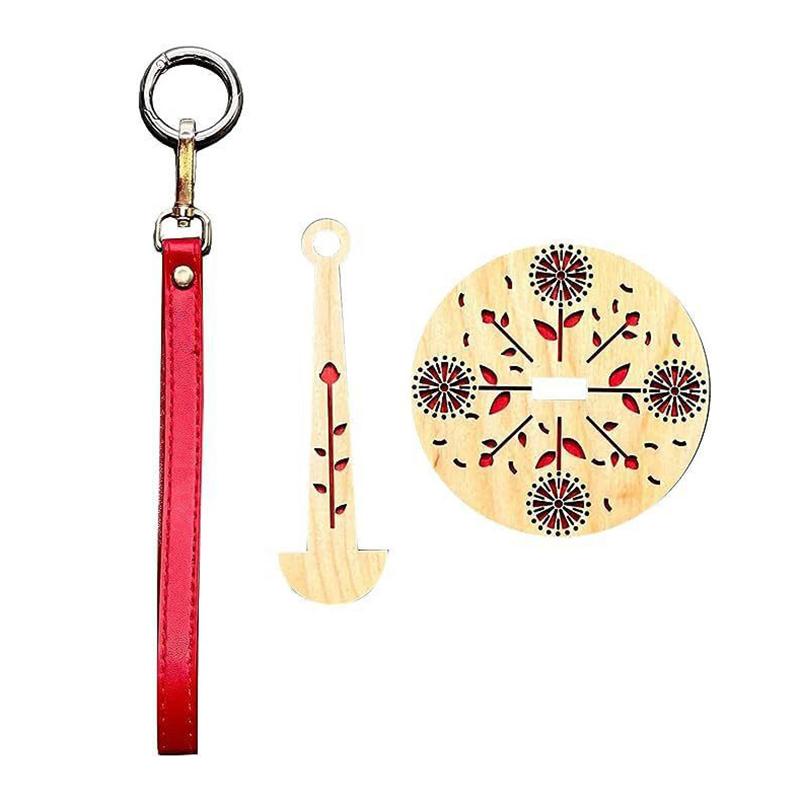 Держатель пряжи, деревянный, для прядения, вязания, аксессуаров, подставка для швейных принадлежностей, швейная катушка с ремешком на запястье, моталка для шерстяных клубков