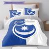 Nautical Crest Shield Custom Name Pattern Bedding Quilt Set Quilt Cover Pillowcase Home Birthday Gift(1 * duvet cover + 2 * pillowcase, without core)